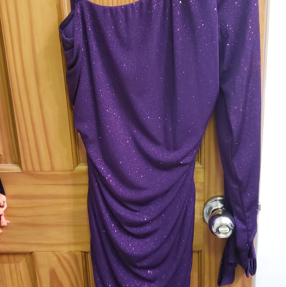 Purple glitter dress